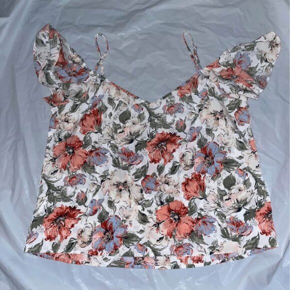 Floral Print Cold Shoulder Summer Blouse, size 12 - Picture 10 of 10